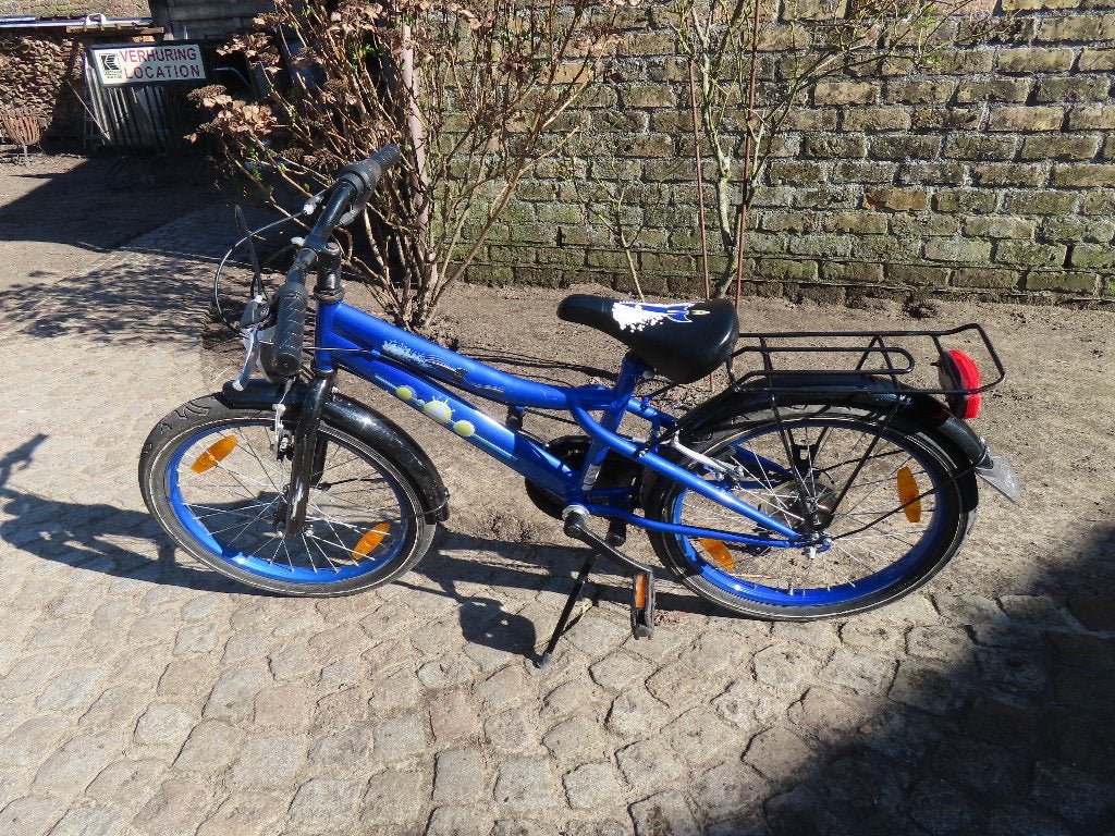 kinderfiets 20 jongen , blauw , volledig in orde, Ophalen, Gebruikt, Velgrem, Versnellingen