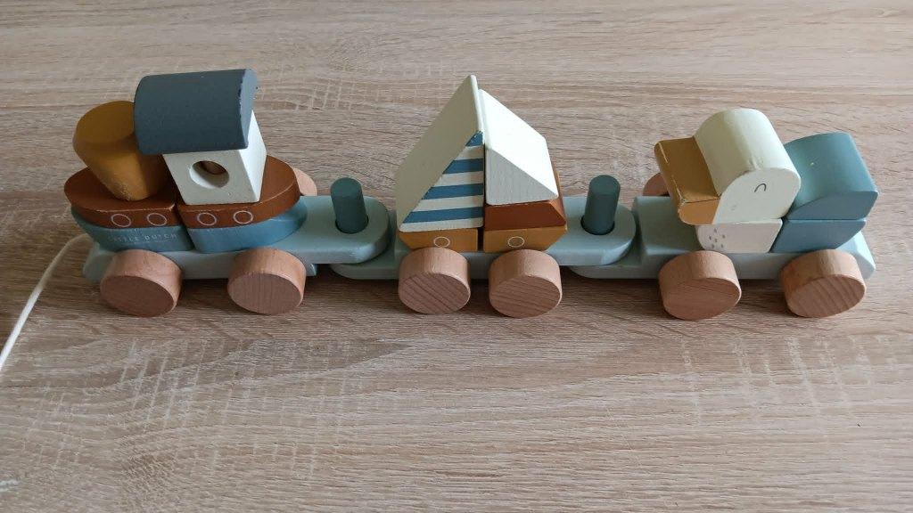 Little dutch - houten trein - Little Goose, Kinderen en Baby's, Speelgoed | Houten speelgoed, Ophalen, Gebruikt