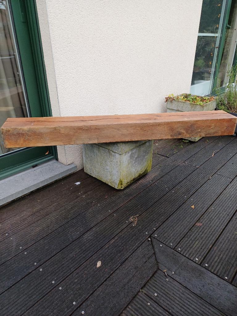 Poutre en chêne pour la cheminée, Bricolage & Construction, Bois & Planches, 50 mm ou plus, Moins de 200 cm, Enlèvement, Poutre