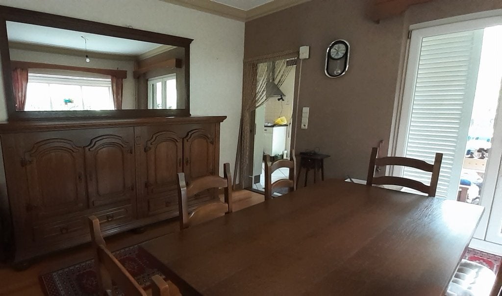 volledige eetplaats, Huis en Inrichting, Ophalen, Zo goed als nieuw, Medium bruin volhout , landelijk