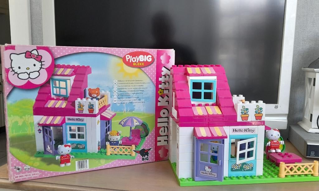 LEGO Duplo Hello Kitty huisje, Kinderen en Baby's, Ophalen, Zo goed als nieuw, Complete set, Duplo