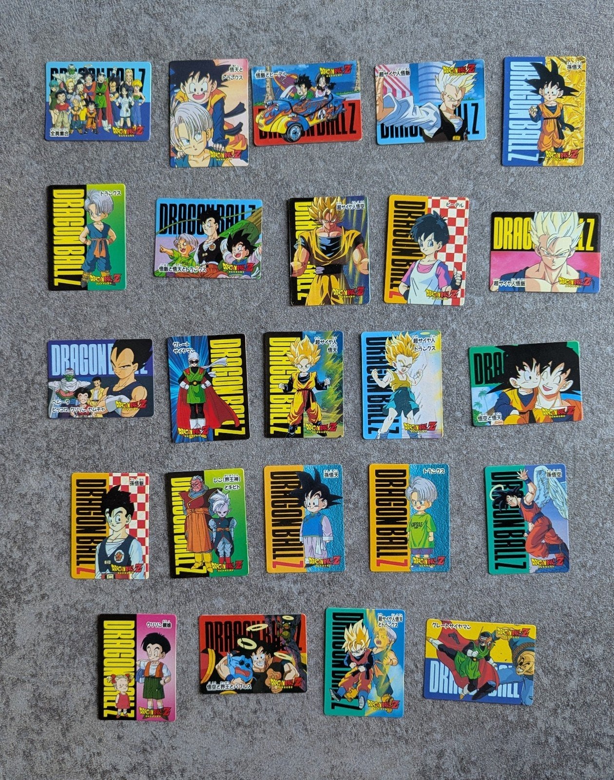 Cartes Dragon Ball Terebi Denwa Twin Chara full visuel 24/24, Enlèvement ou Envoi