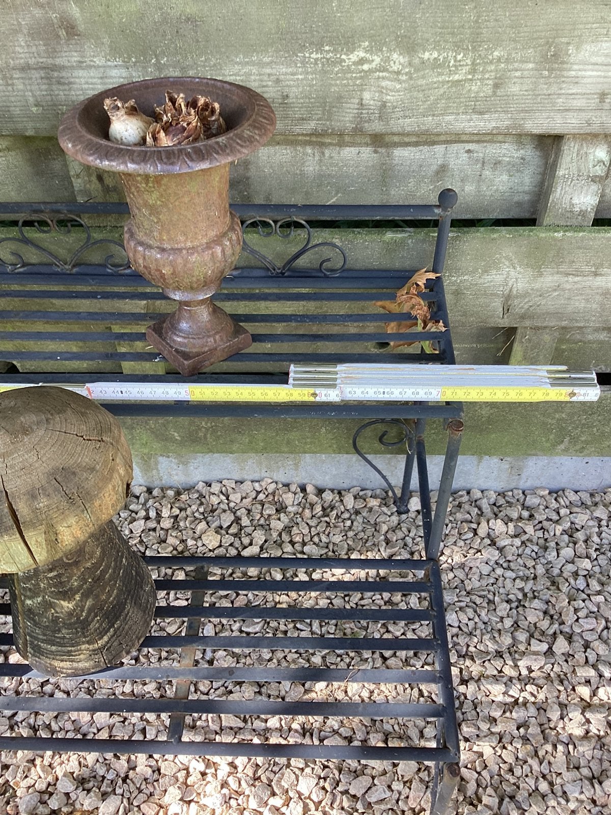 Smeedijzeren plantenrekje, Tuin en Terras, Ophalen, Gebruikt
