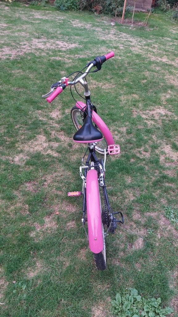 Vélo BTWIN 20 Inch rose/noir, 16 à 20 pouces, Enlèvement, Utilisé, BTwin Décathlon
