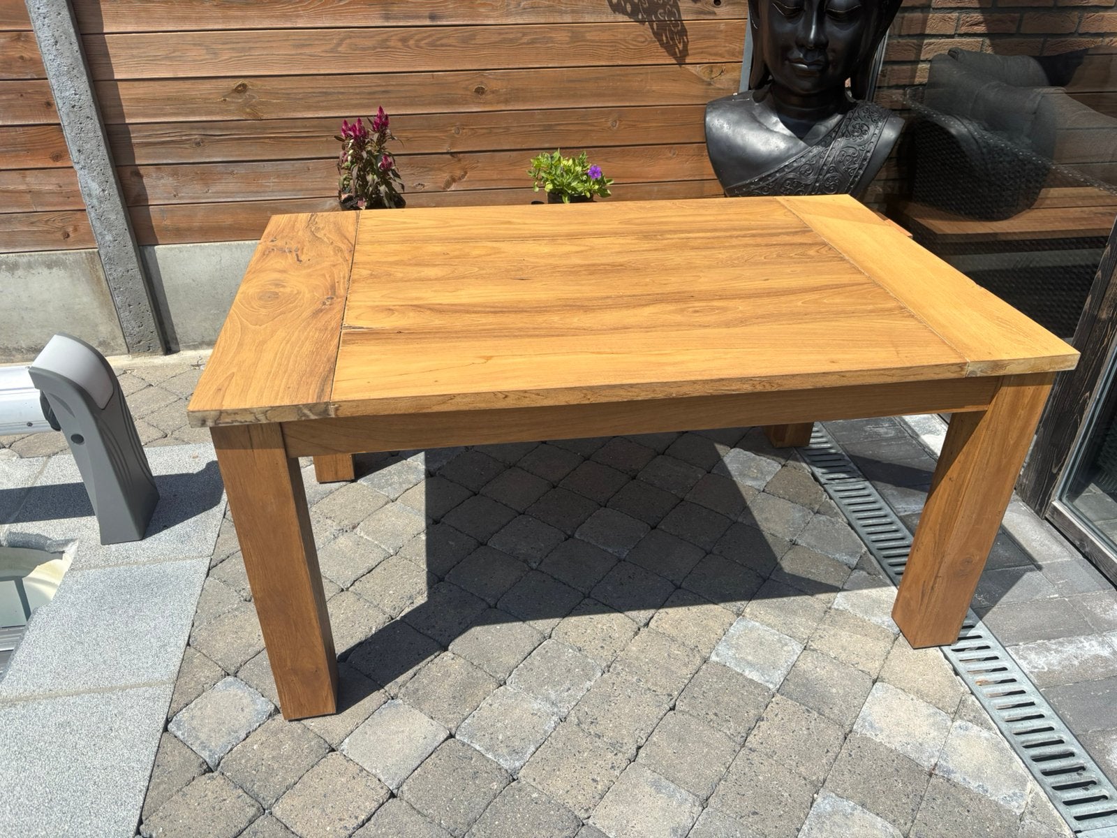 Table et banc en teck, Enlèvement, Comme neuf