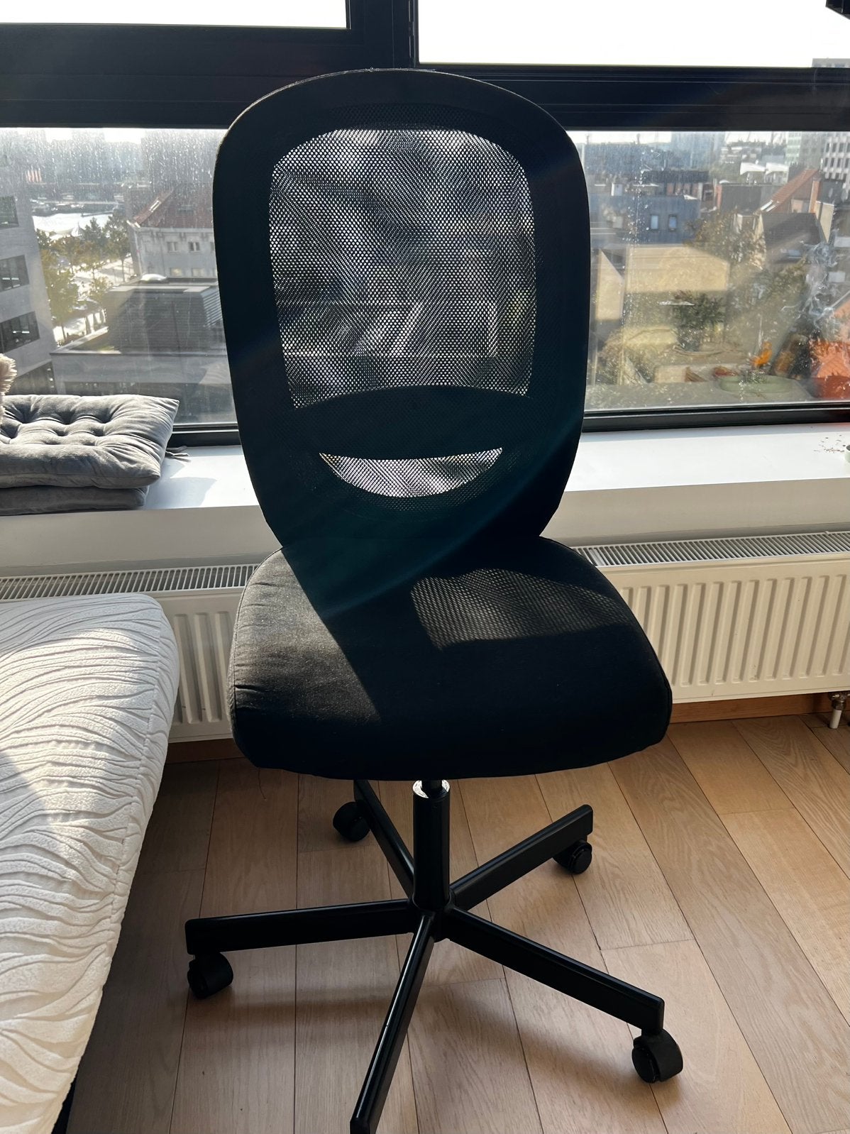 Black Ergonomic Mesh Office Chair | Adjustable |, Ophalen, Zo goed als nieuw