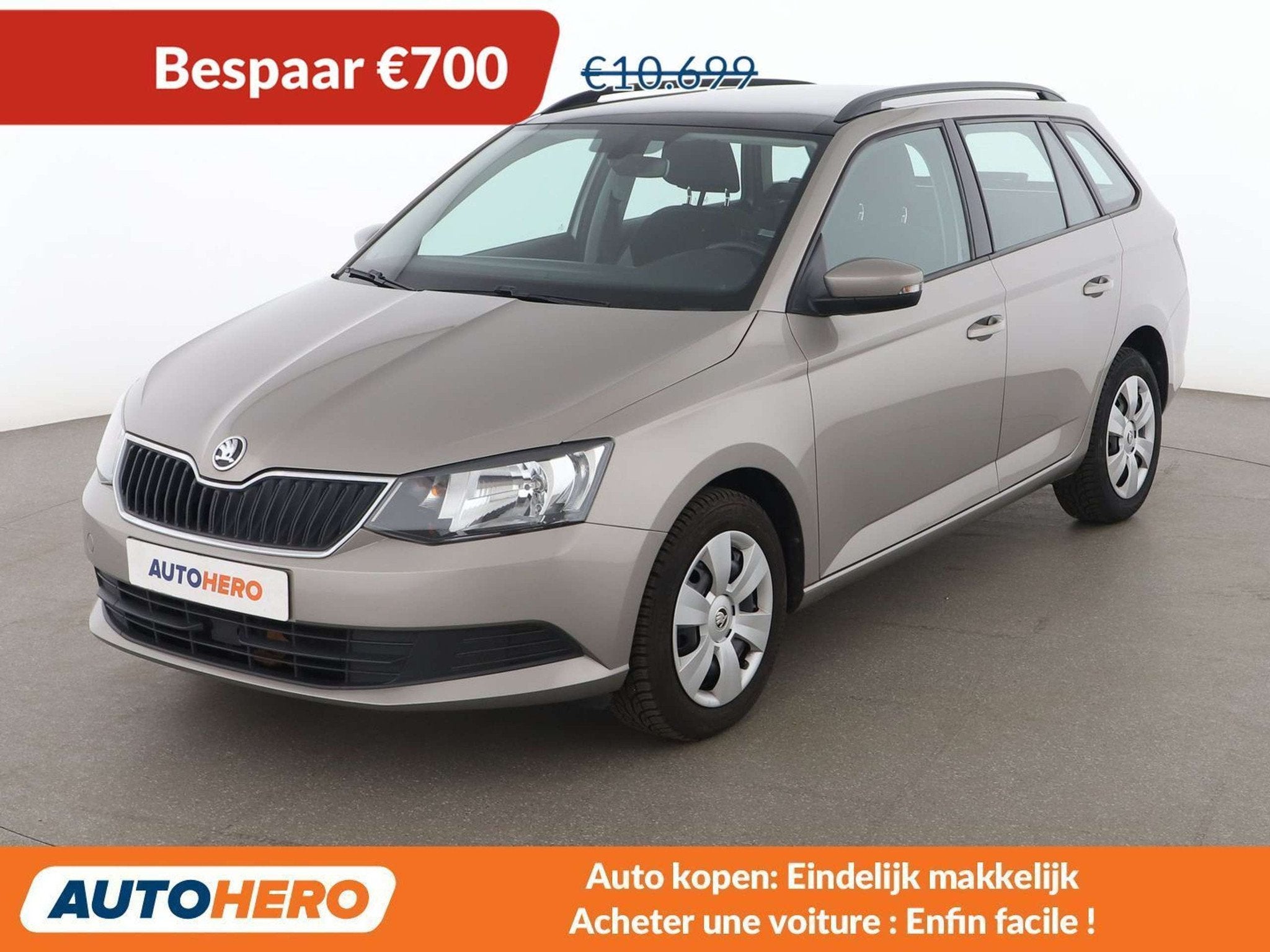 Skoda Fabia 1.0 TSI Ambition (bj 2018, automaat), Auto's, Skoda, Stof, Gebruikt, Zwart, 1188 kg