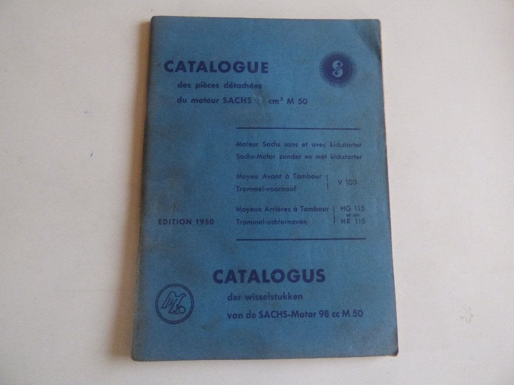 LISTE DES PIÈCES DU MODÈLE M50 DE LA SACHS 98 CC, Motos, Enlèvement ou Envoi