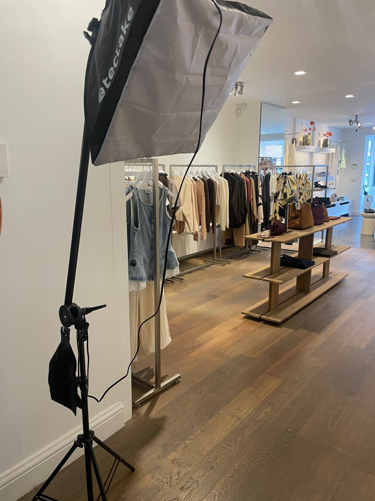 Tectake Softbox Studiolamp met statief, Ophalen, Zo goed als nieuw, Verstelbaar, Statief