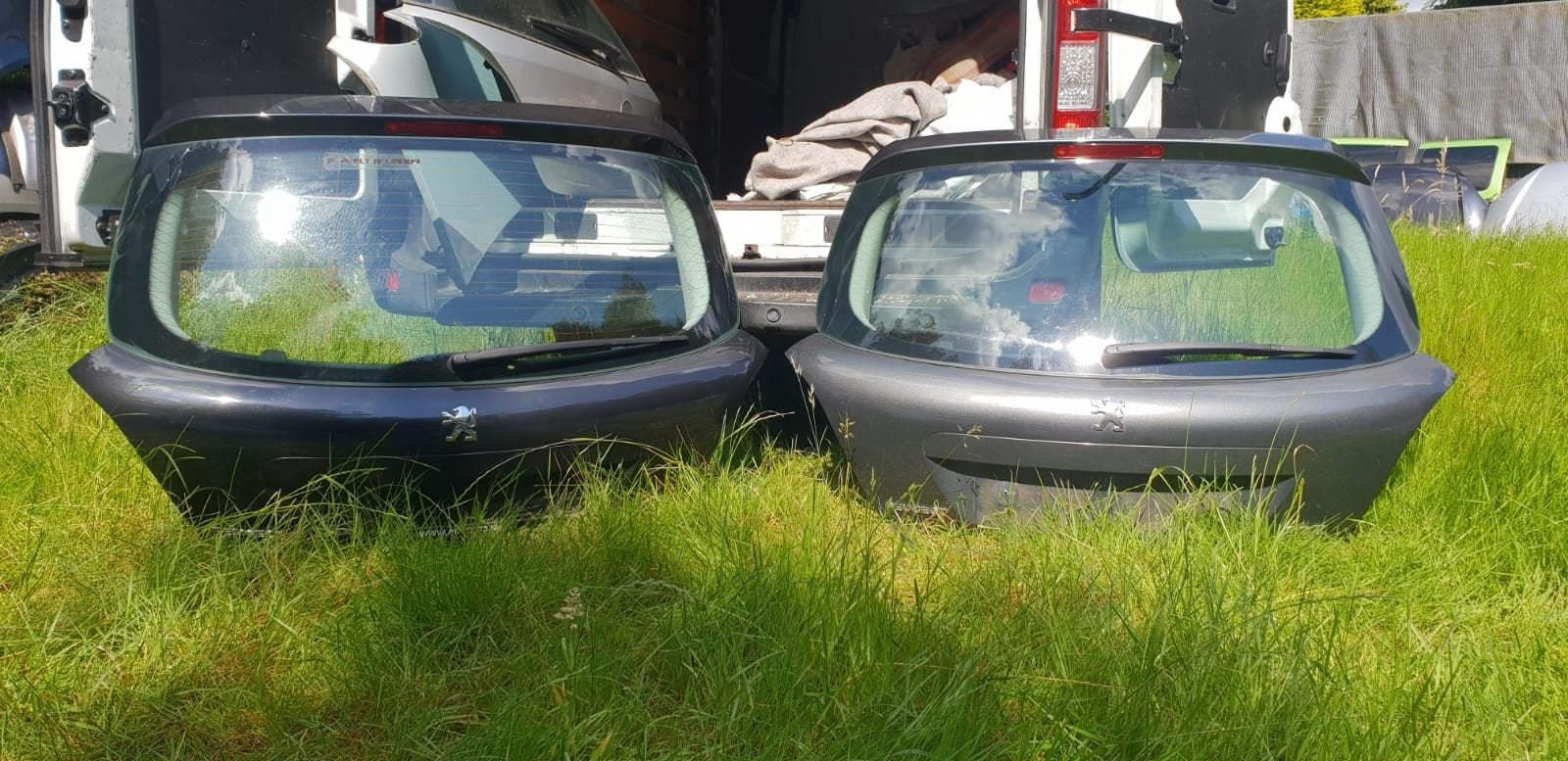 PEUGEOT 207 HB   2 X ACHTERKLEP BJ 2005 TOT 2010, Auto-onderdelen, Gebruikt, -, Ophalen of Verzenden, Achter