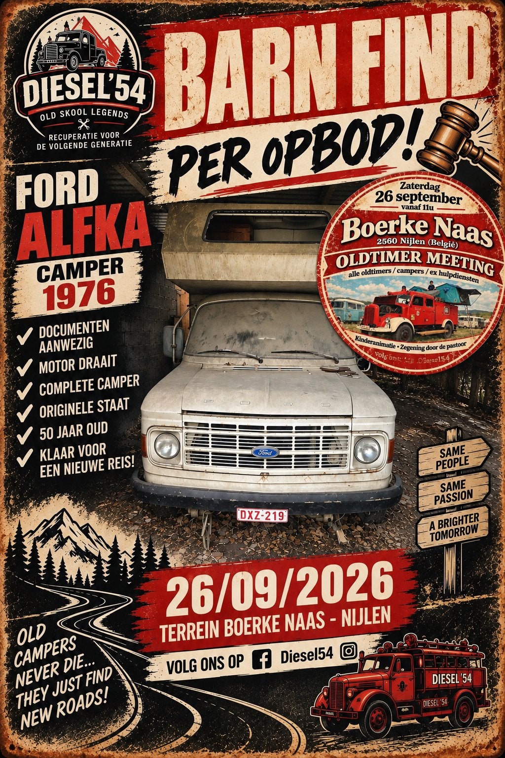 Camper Ford Alfka 1976, Entreprise, Diesel, Ford