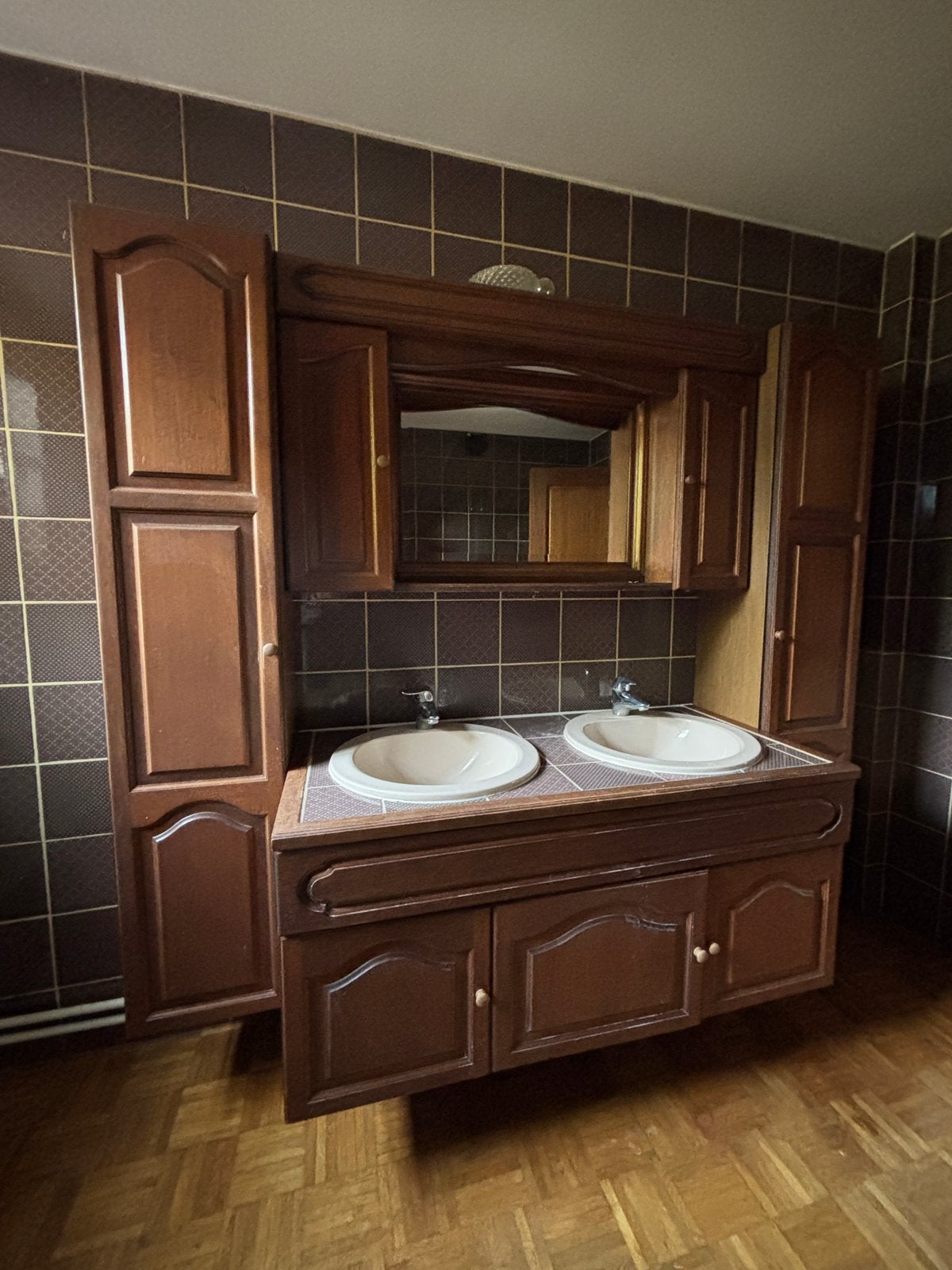 Badkamer meubel - gratis, Enlèvement, Utilisé, Meuble lavabo