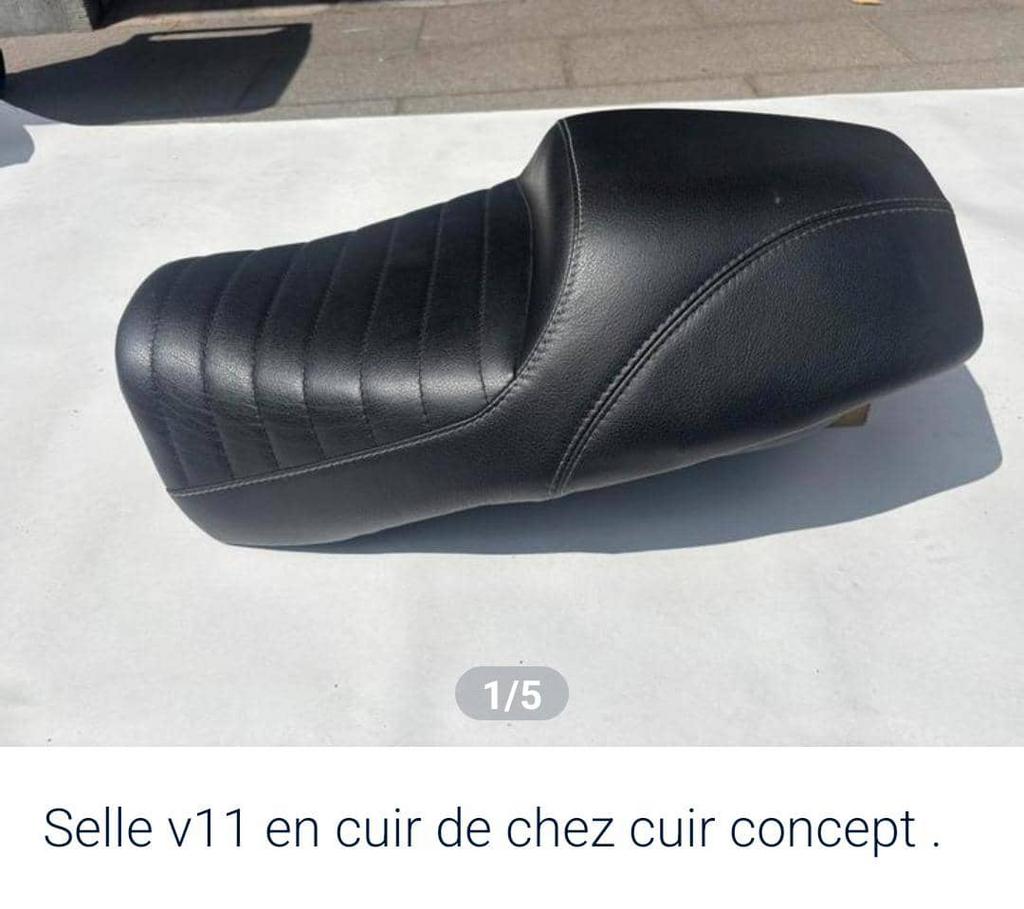 Selle moto guzzi v11 en cuir de chez cuir concept ., Motos, Particulier