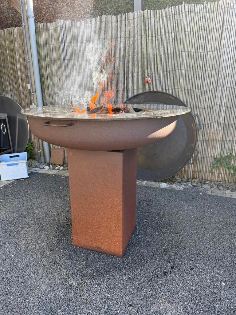Cortenstaal bbq, Enlèvement, Comme neuf, Avec accessoires