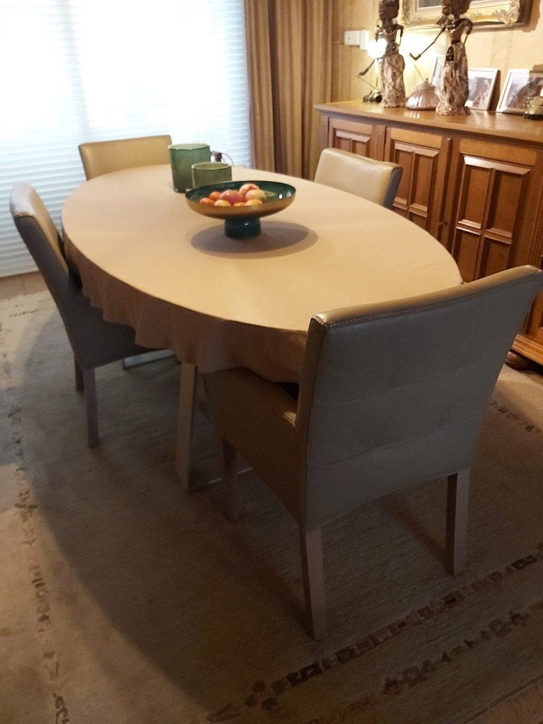 stoelen met armleuning - leder - als nieuw, Ophalen, Eenvoudig, Hout, Zo goed als nieuw