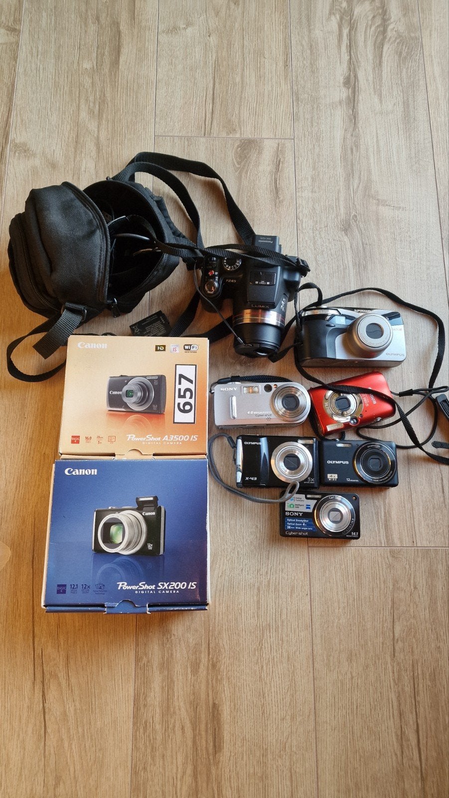 Verschillende cameras, Enlèvement