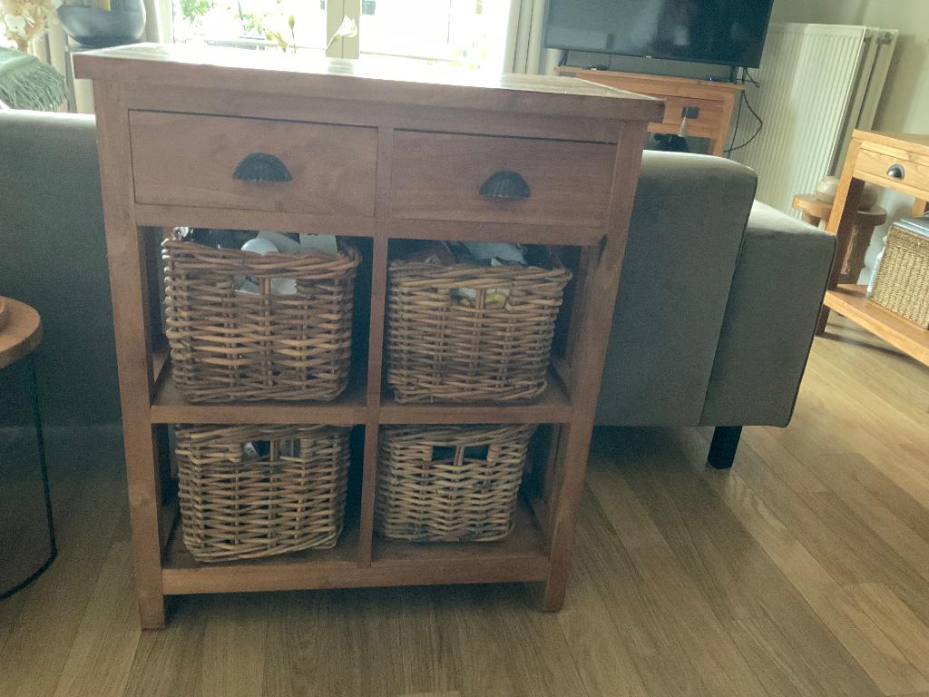 Ladekast in teakhout, Huis en Inrichting, Ophalen, 5 laden of meer, Teakhout, 50 tot 100 cm