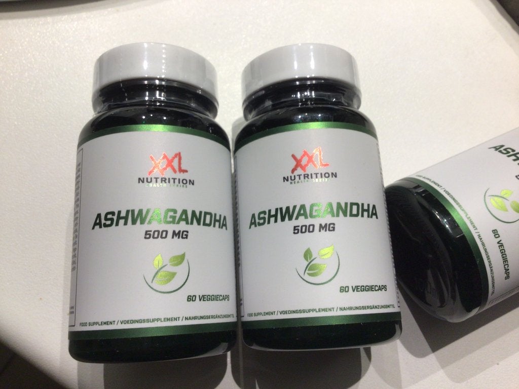 Ashwagandha 500mg 2 potjes met 60 caps, Sport en Fitness, Ophalen, Zo goed als nieuw
