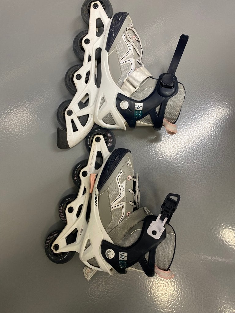 kinderskates skeelers rolschaatsen meisje maat 32-35, Kinderen, Inline skates 4 wielen, Ophalen, Overige merken