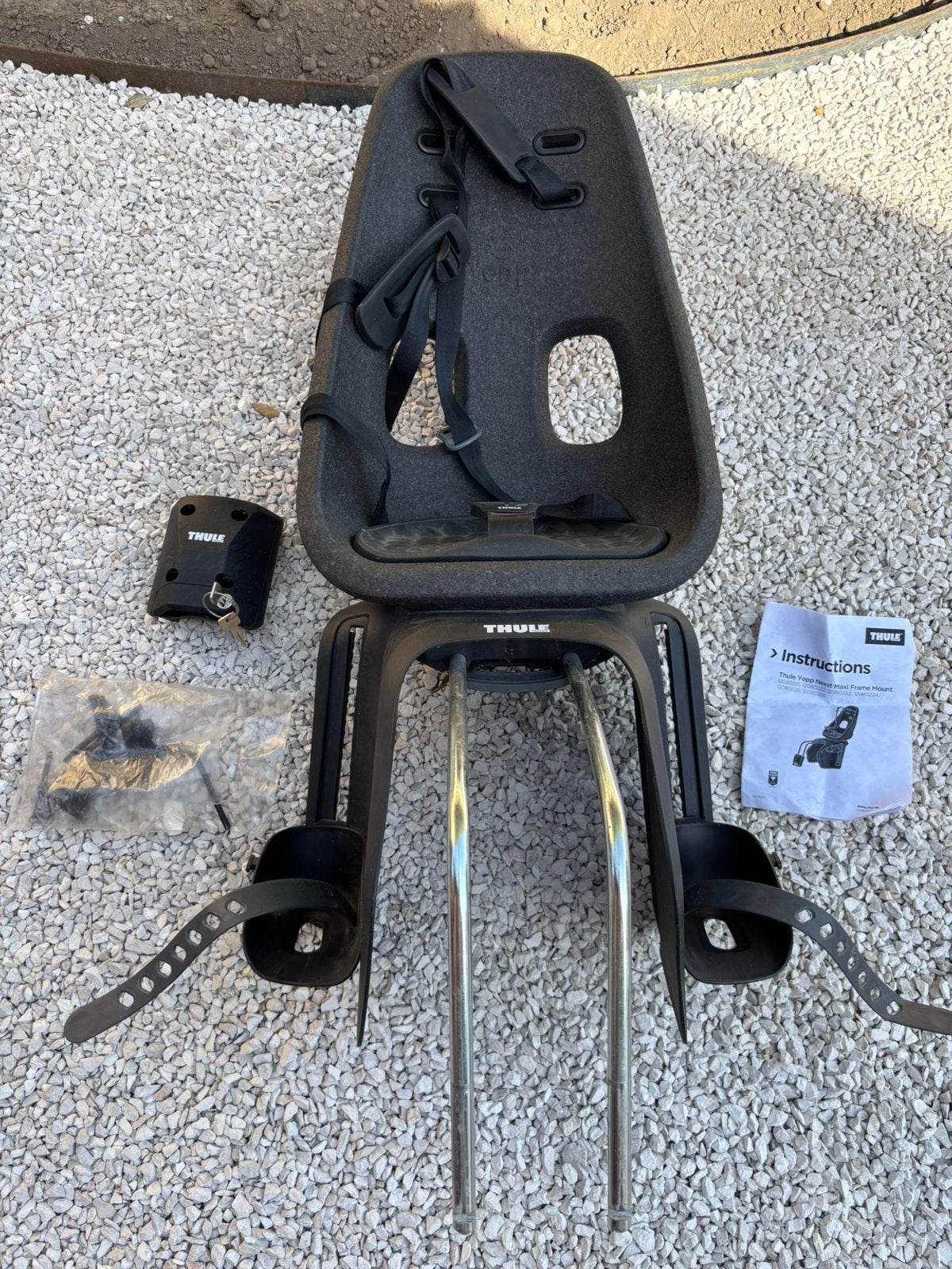 Thule Yepp Next Maxi Frame Mount, Ophalen, Gebruikt, Achterzitje, Voetsteuntjes