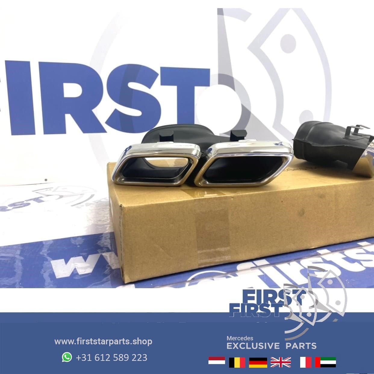 W205 C205 C63 AMG UITLAAT SIERSTUKKEN SET voor Mercedes C Kl, Utilisé, -, -, Enlèvement ou Envoi