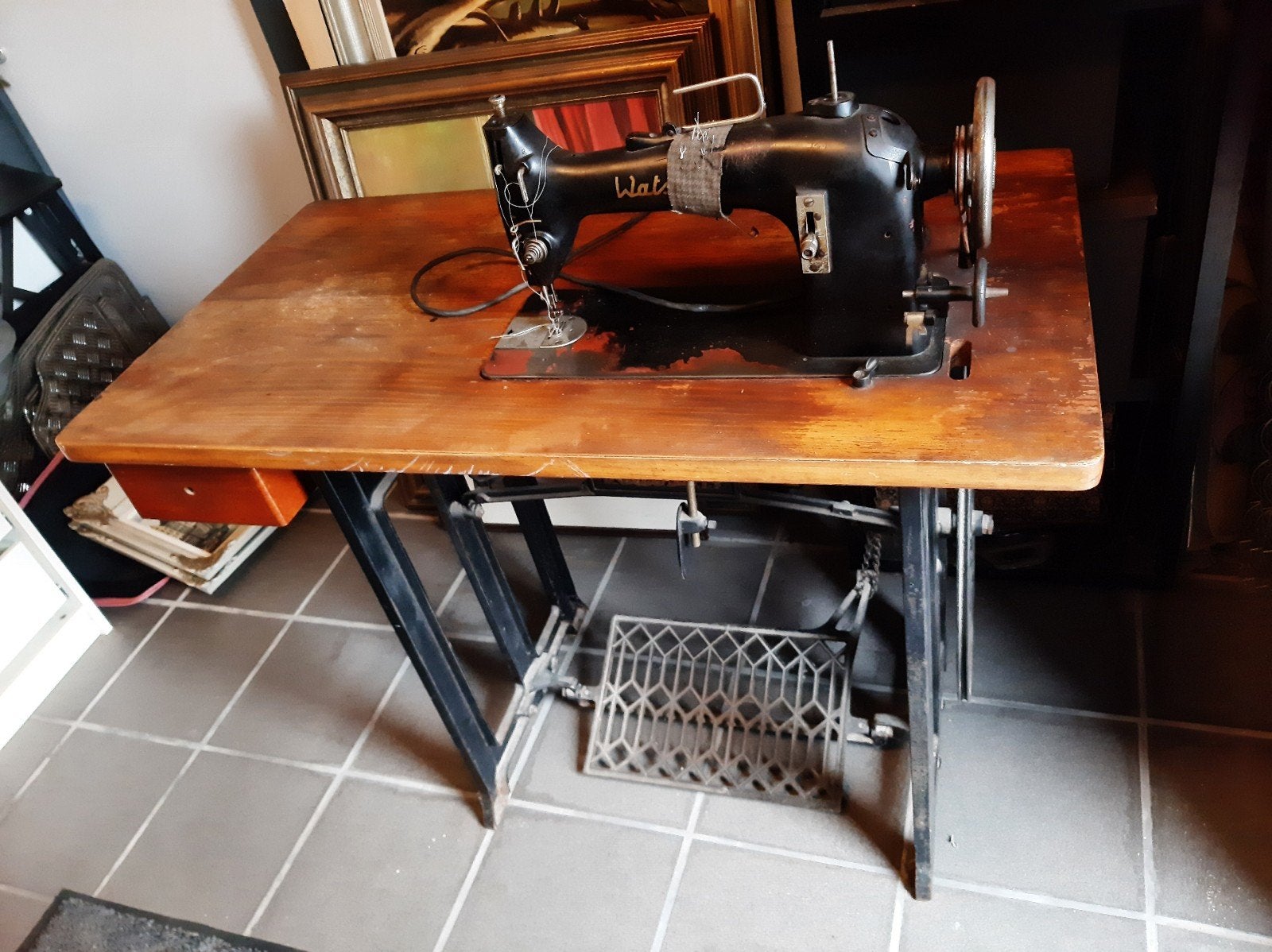 watson naaimachine, Ophalen