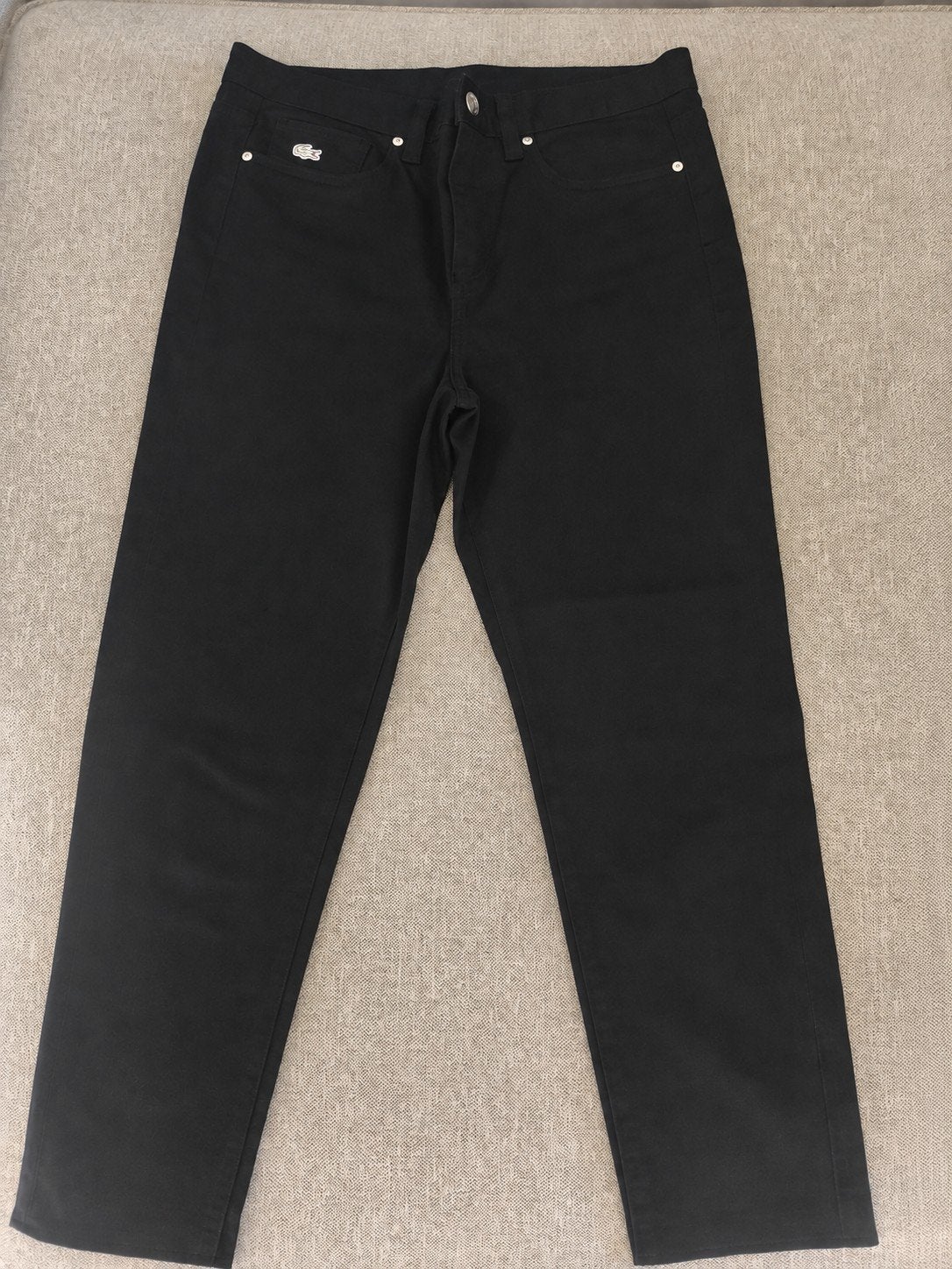 Pantalon noir Lacoste L!VE – taille 27 – coupe droite, Enlèvement ou Envoi, Lacoste L003 Neo Rose, Noir, Comme neuf