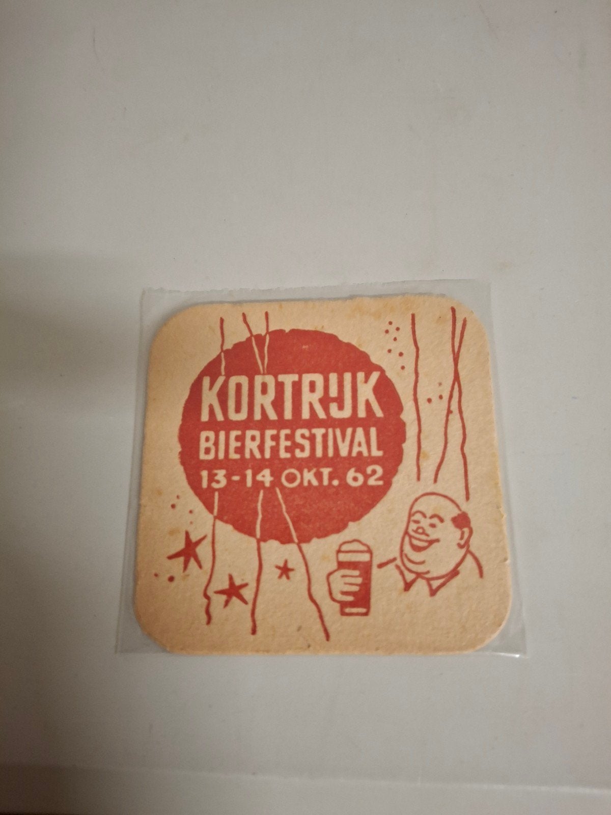 Oud bierviltje kortrijks bierfestival, Ophalen of Verzenden