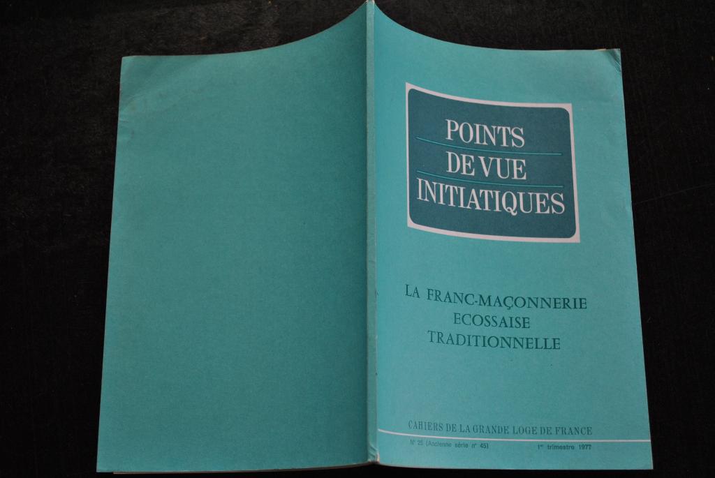 Points de vue initiatiques La Franc Maçonnerie écossaise 25, Boeken, Esoterie en Spiritualiteit, Gelezen, Ophalen of Verzenden
