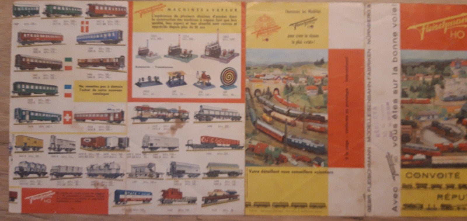 Fleischmann zeer oude folder met ontbrekend blad, Hobby en Vrije tijd, Ophalen of Verzenden, Fleischmann