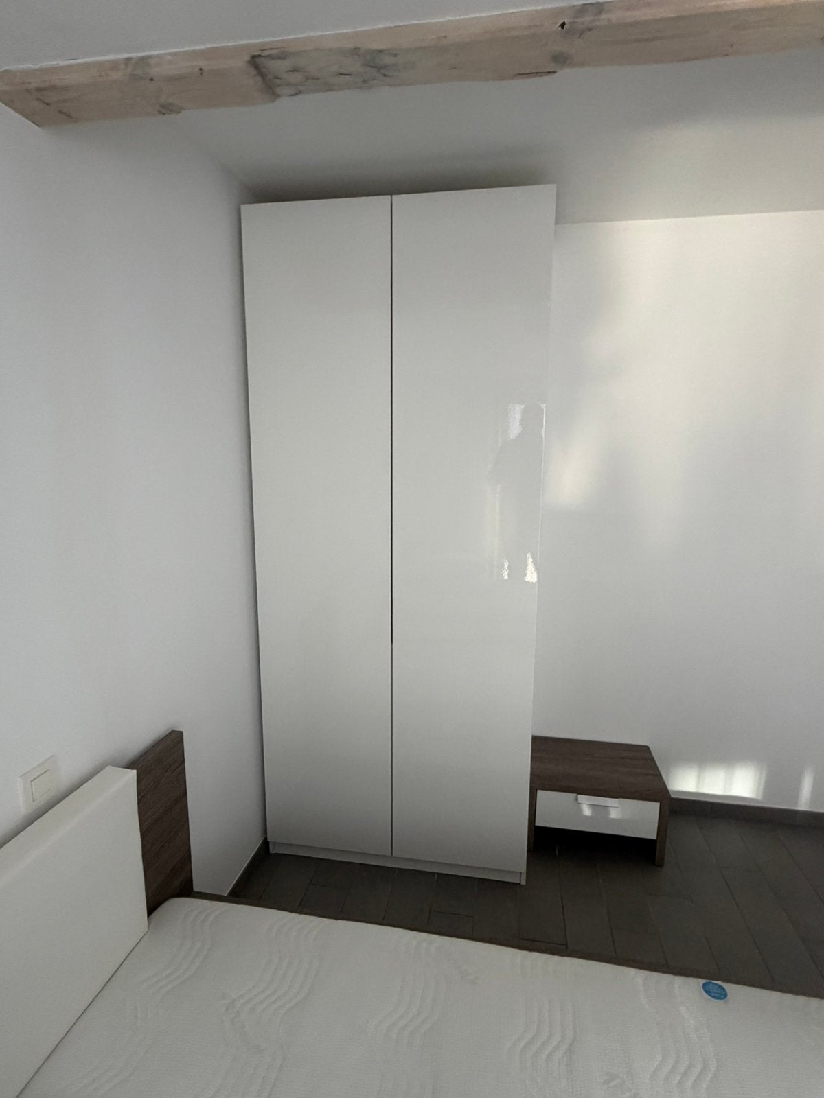 Penderie Ikea Pax 100x60x236 avec portes blanc brillant, Maison & Meubles, Enlèvement, Avec porte(s)
