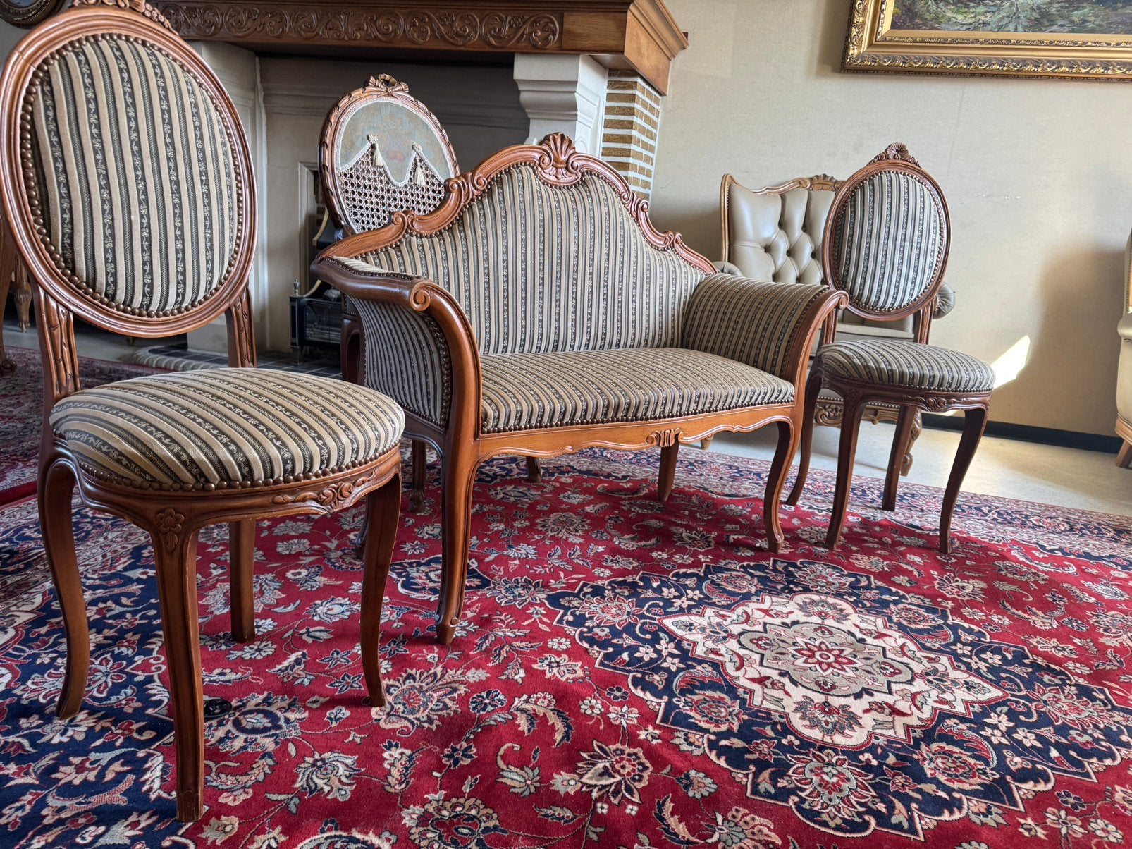 Te koop: Authentieke meubelset in Vlaamse/Klassieke stijl, Enlèvement, Comme neuf