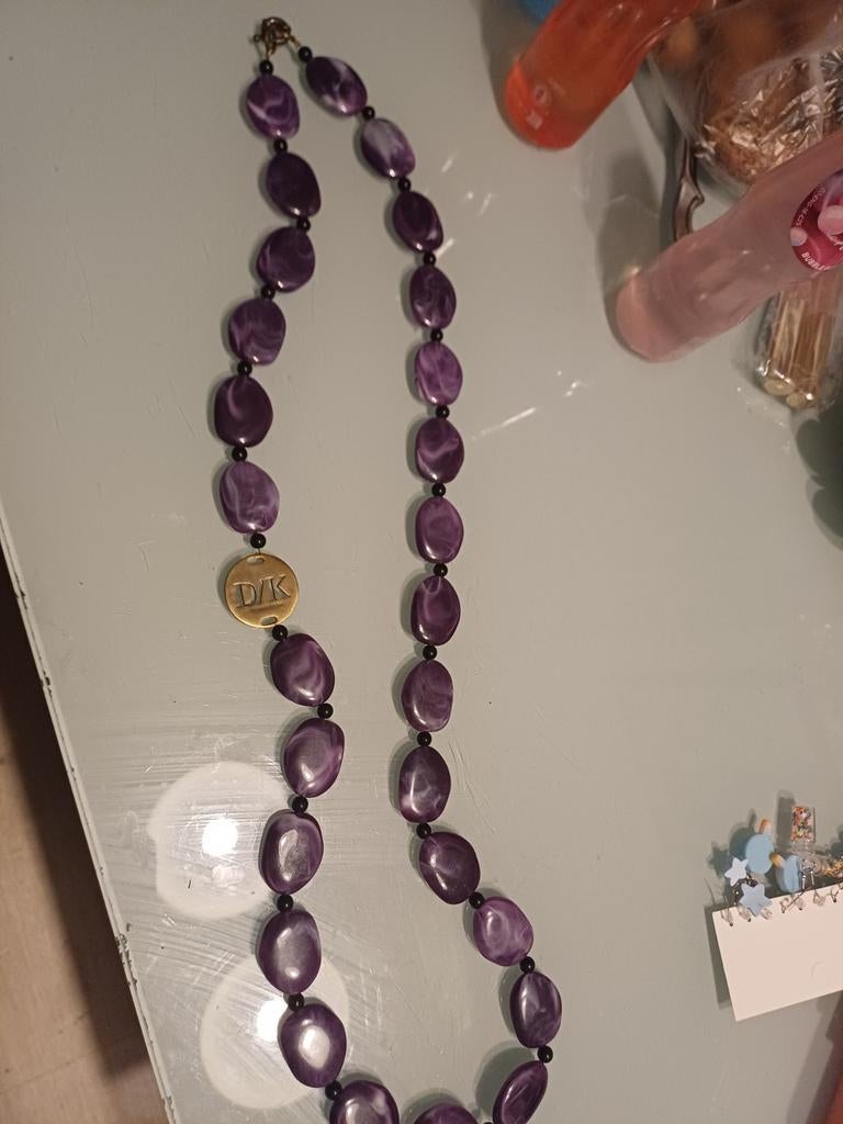 Collier violet Dyrberg/Kern, Enlèvement ou Envoi, Utilisé