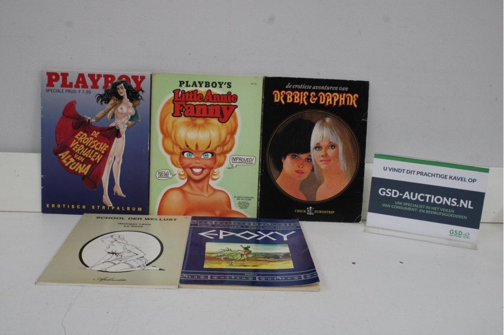 Verzameling erotische stripalbums met Playboy en Epoxy, Livres, Enlèvement ou Envoi