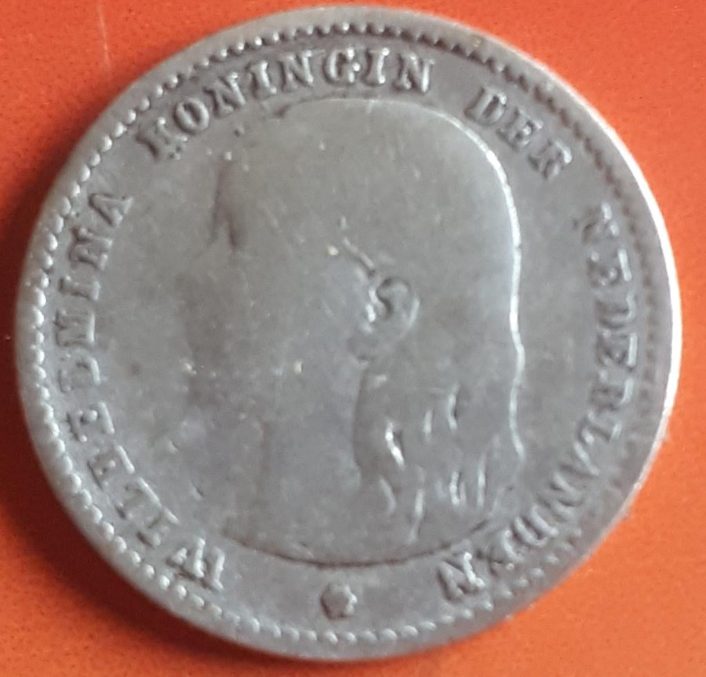 NEDERLAND : 10 CENT1893 KM 116, Ophalen of Verzenden, 10 cent, Losse munt, Zilver
