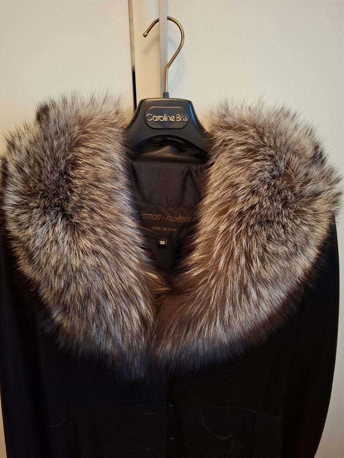 Bontkraag in zilvervos, Kleding | Dames, Lamon-Nuytens, Ophalen of Verzenden, Nieuw, Zwart
