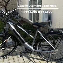 Gazelle Ultimate C380 HMB, 51 à 55 cm, 50 km par batterie ou plus, Enlèvement, Utilisé