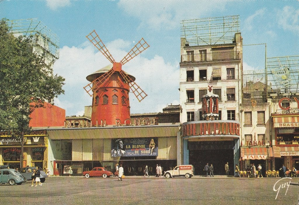 PARIJS -  Moulin Rouge  Montmartre, Verzamelen, Ophalen of Verzenden, Ongelopen, Frankrijk