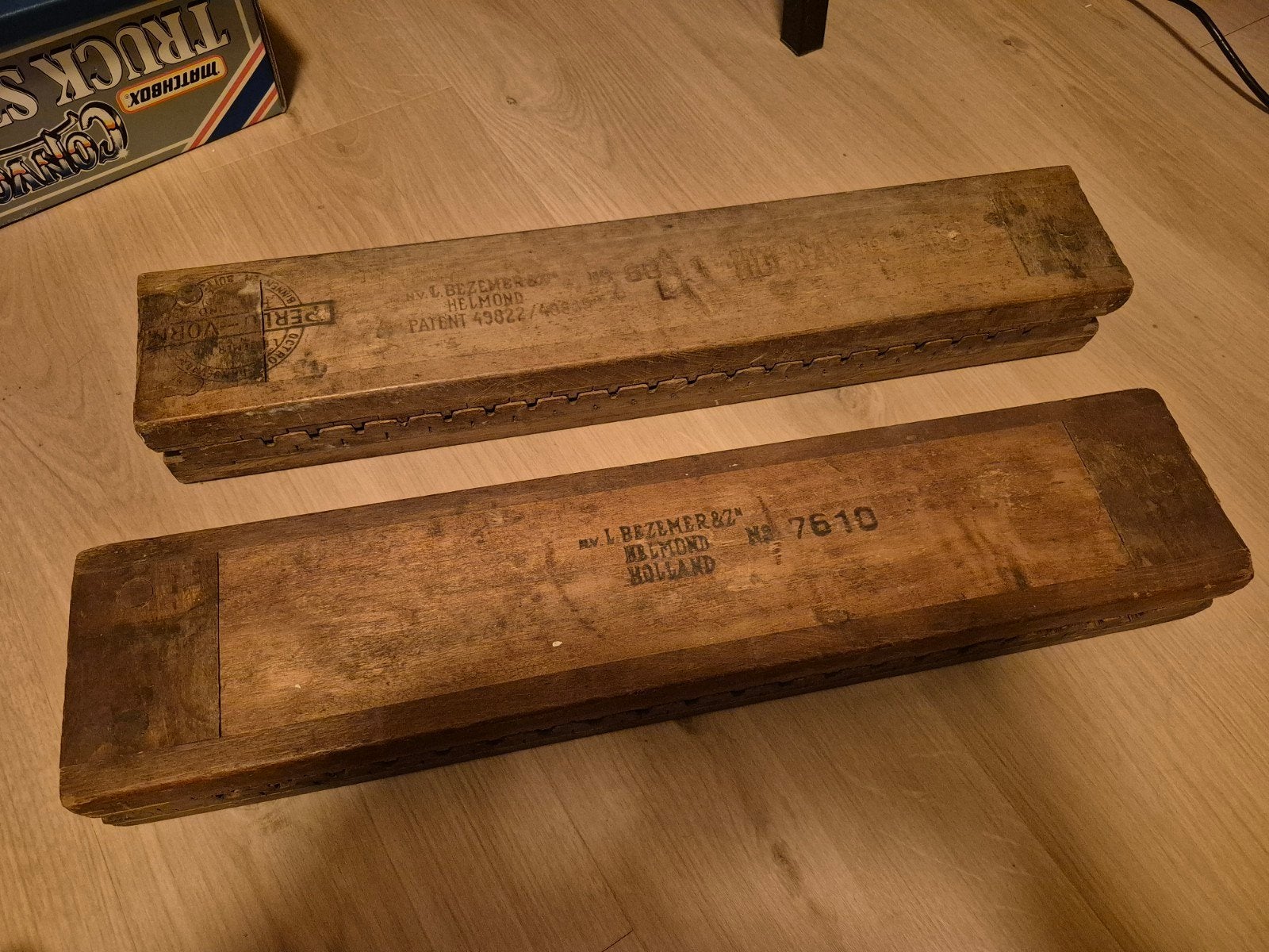 modèle de cigare en bois ancien de 1900 avec 11 cigares, Enlèvement ou Envoi