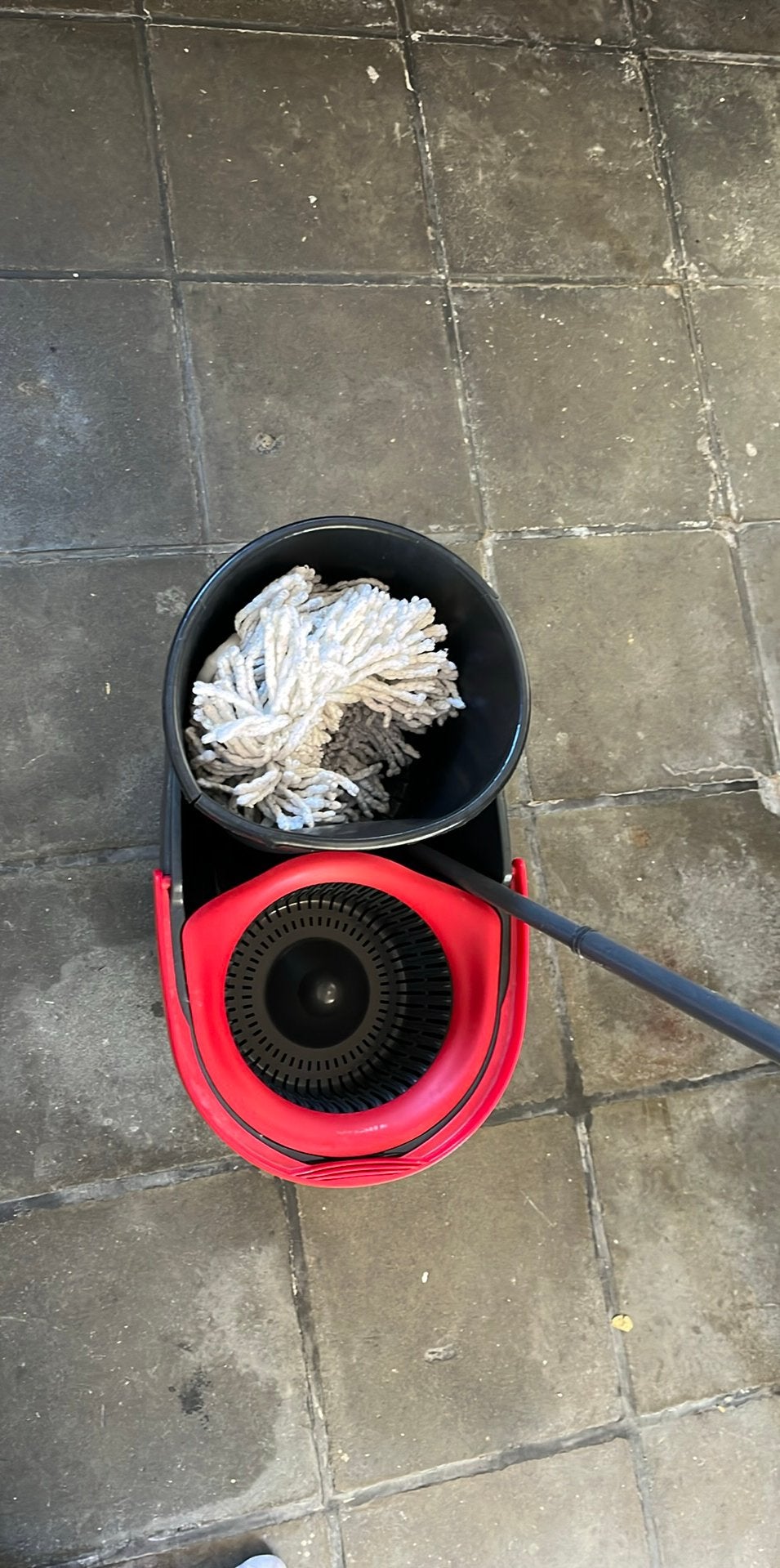 Vileda mop, Enlèvement, Utilisé
