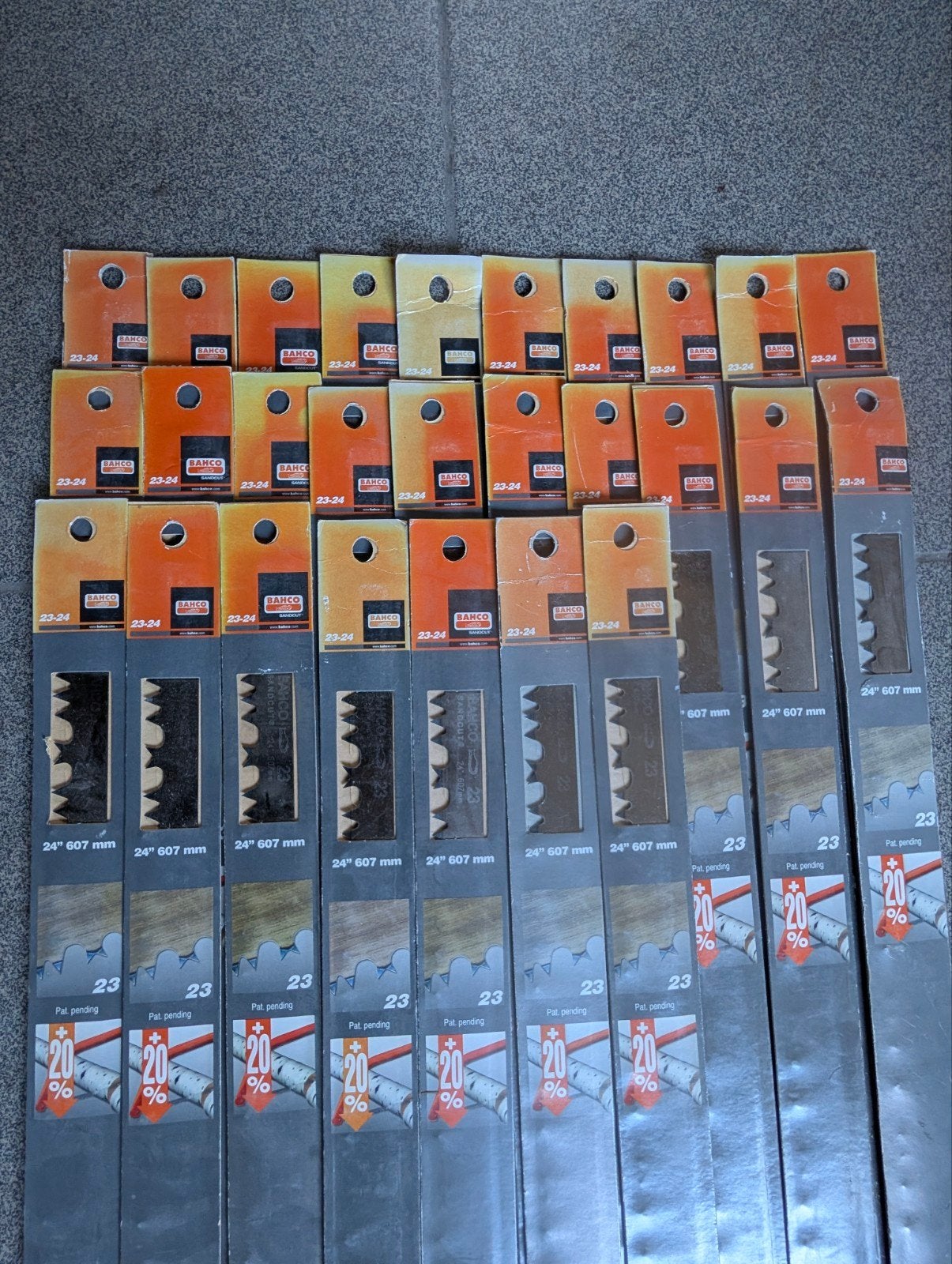 27x Bahco Sandcut 23-24 zaagblad 24" (607 mm) nieuw, Enlèvement ou Envoi, Neuf, Scie à métaux, Bahco