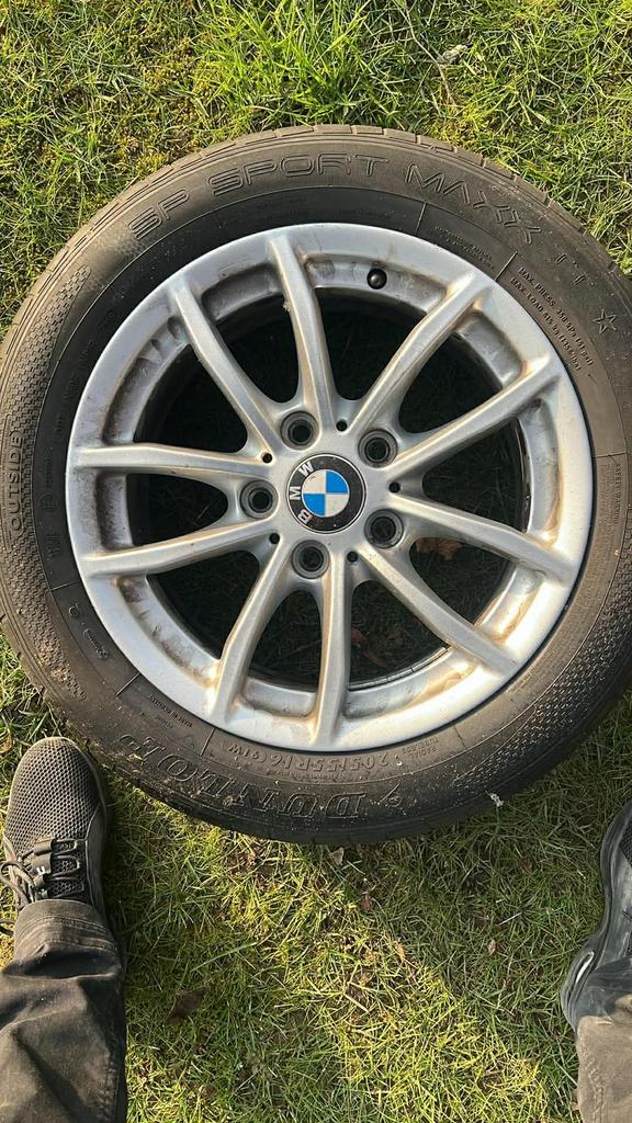 4 Velgen met 205/55/R16 tape, Ophalen, Gebruikt, 16 inch, Banden en Velgen