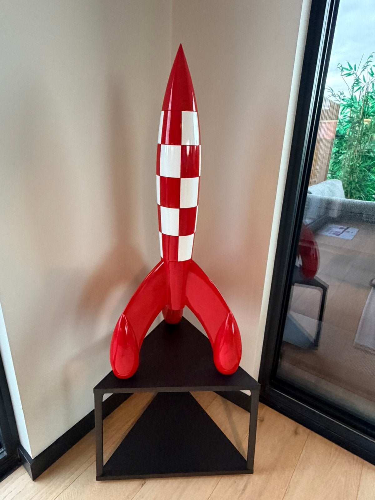 Fusée Tintin – 90 cm – Excellent état, Antiquités & Art, Enlèvement, Objet