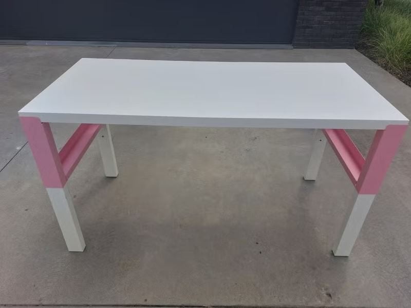 In hoogte verstelbaar kinderbureau Ikea Pahl, Réglable en hauteur, 128 cm, Enlèvement, Utilisé