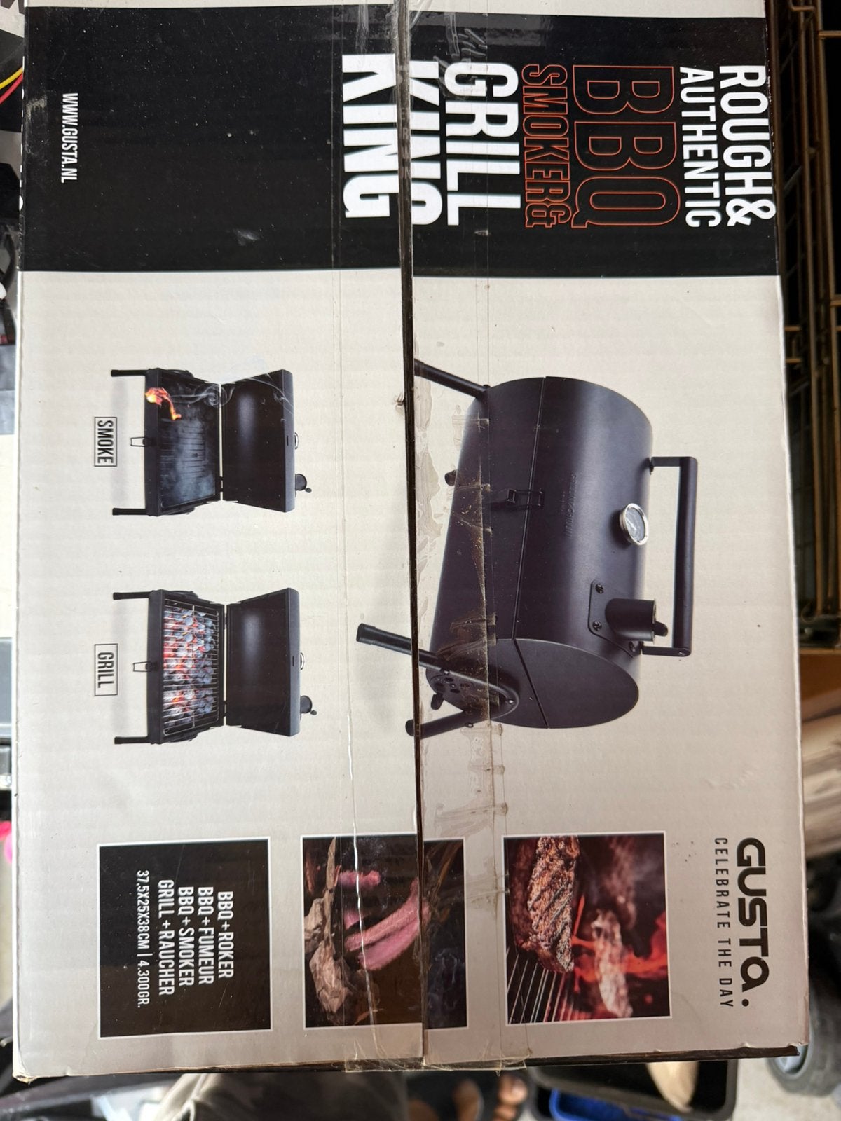Draagbare BBQ op houtskool, Tuin en Terras, Ophalen, Zo goed als nieuw
