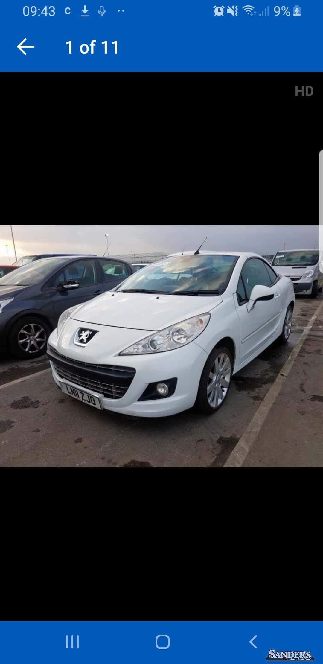Onderdelen peugeot 207cc, Auto-onderdelen, Gebruikt, -, -, Ophalen of Verzenden