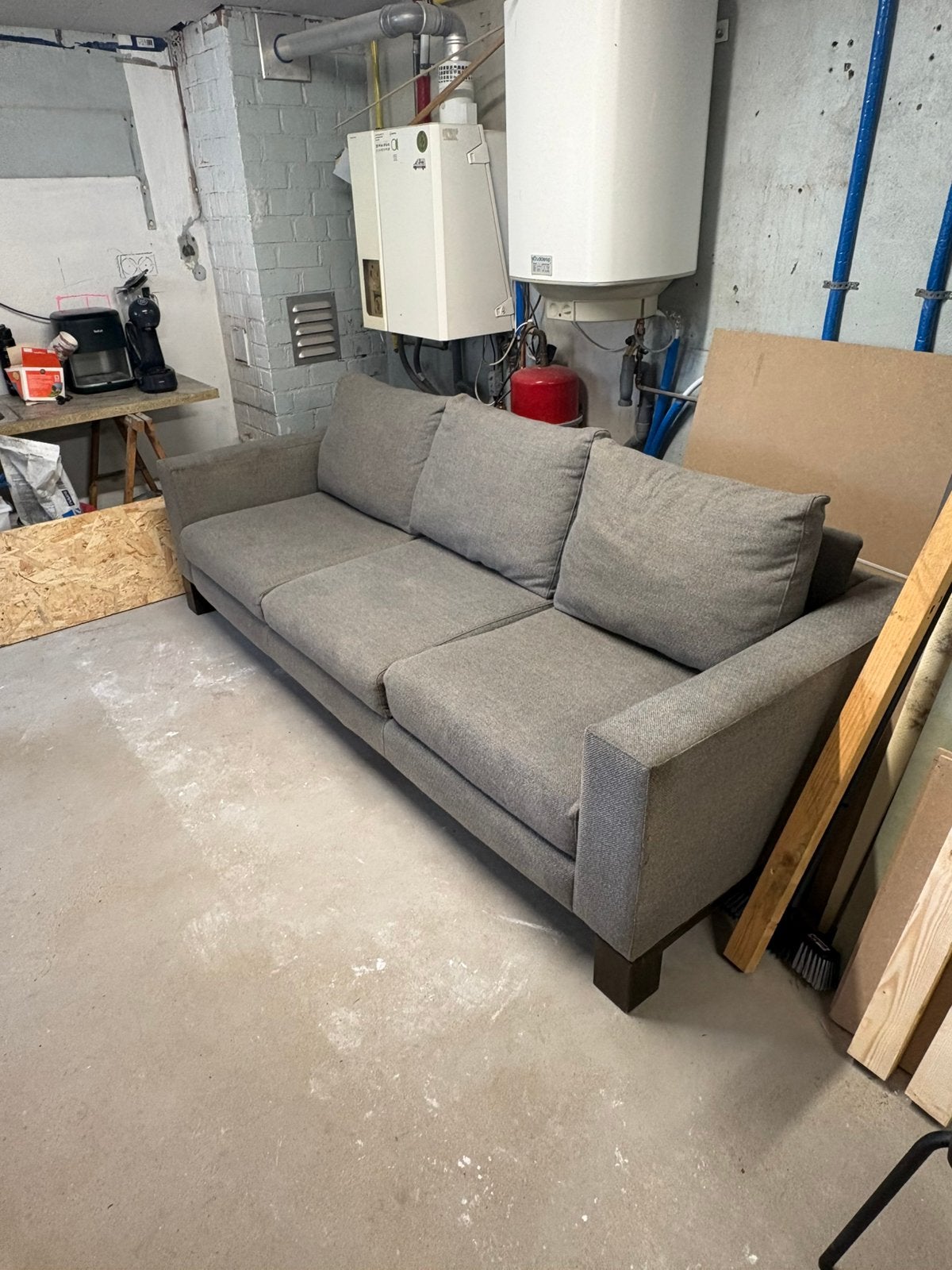 Zetel, Ophalen, Gebruikt, 100 tot 125 cm, Driepersoons