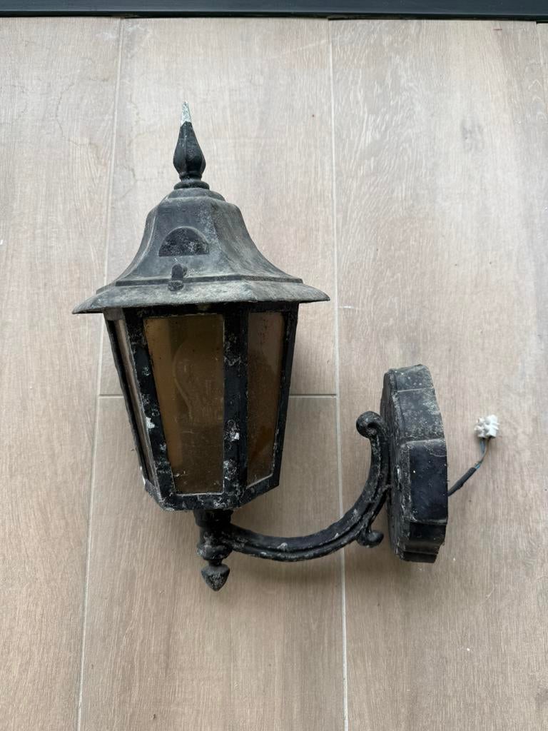 Muurlamp buiten, Tuin en Terras, Buitenverlichting, Ophalen, Inox, Gebruikt, Wandlamp