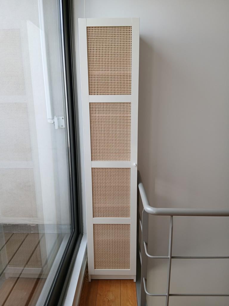 Ikea Billy/Högadal kast 40x30x202 cm wit/bamboe, Huis en Inrichting, Kasten | Boekenkasten, Ophalen