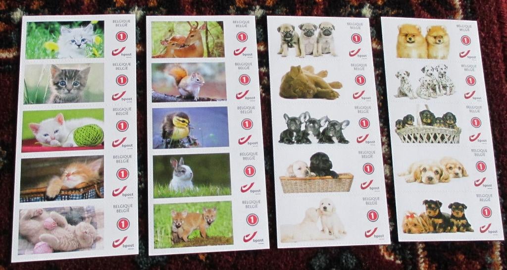 20 zelfklevende postzegels, Postzegels en Munten, Frankeerzegel, Ophalen of Verzenden, Zonder stempel, Postfris